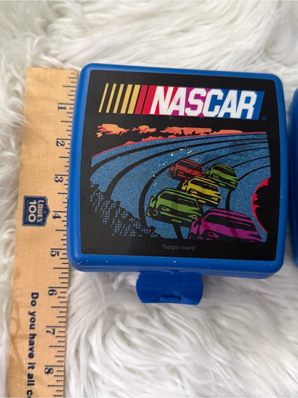Nascar Blue Plastic Snack Containers with Racing Graphic - Picture 5 of 5